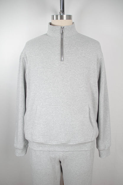 Designer Blank Half-Zip Sweatshirt | Regular Fit (Unisex)